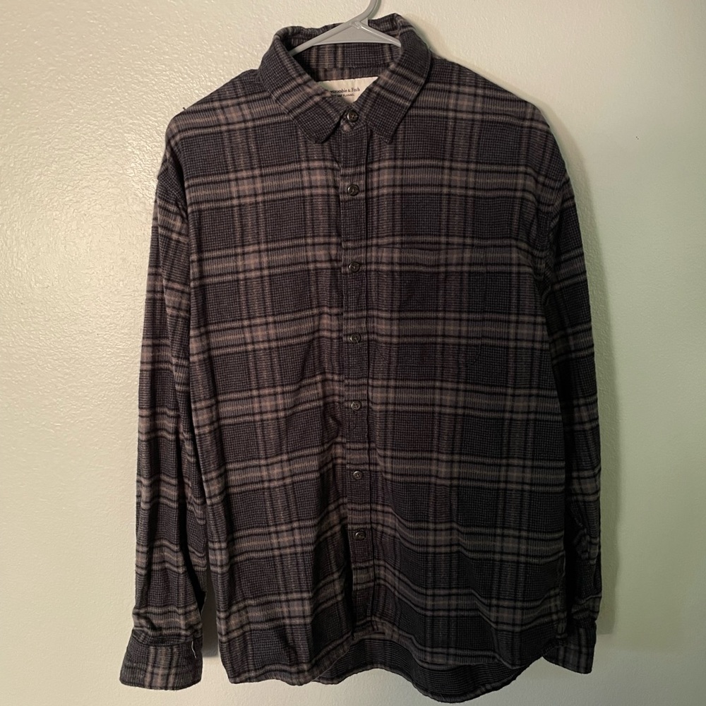 Mens Abercrombie 90s relaxed flannel medium